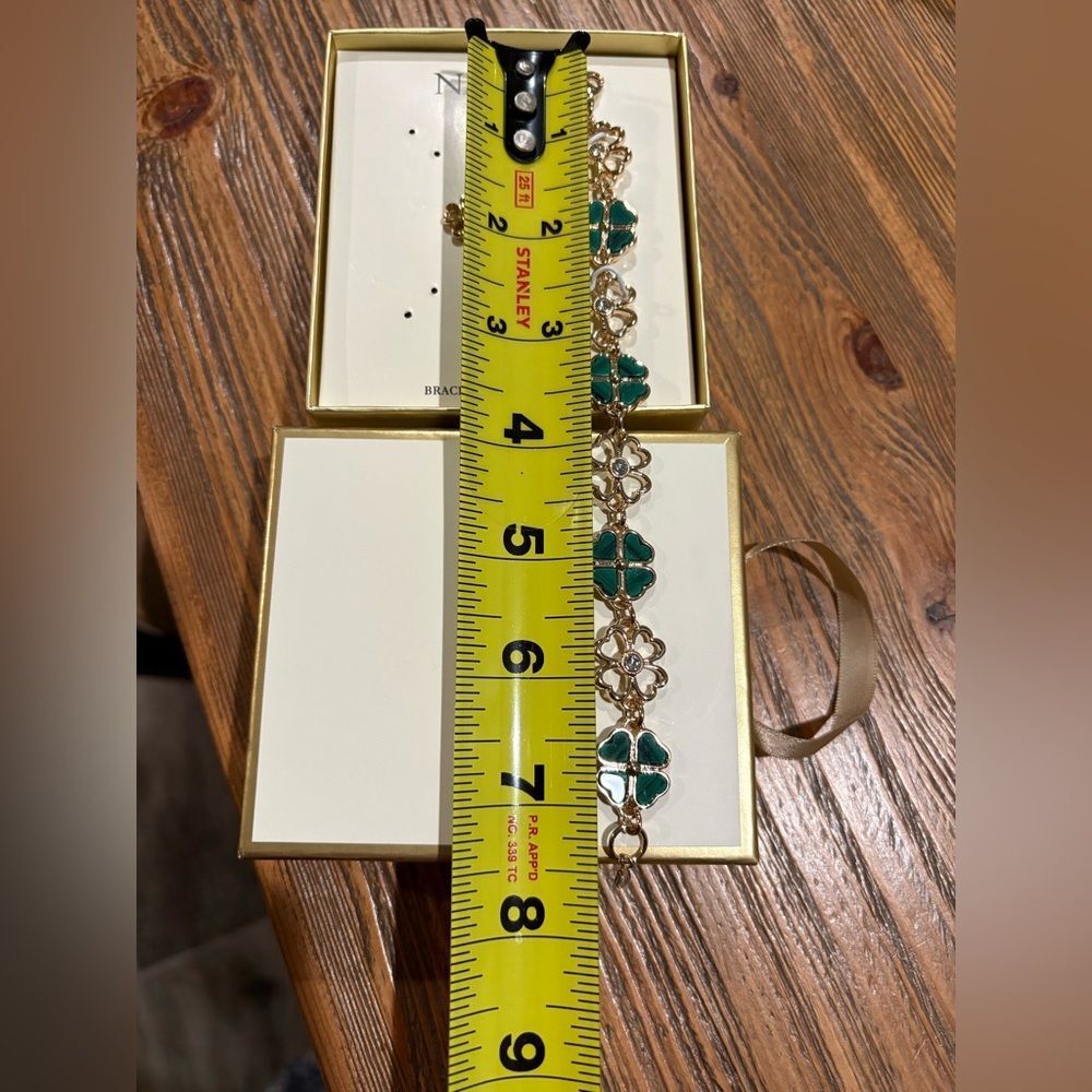 Napier Gold and Green Bracelet & Earring Set - Picture 8 of 8